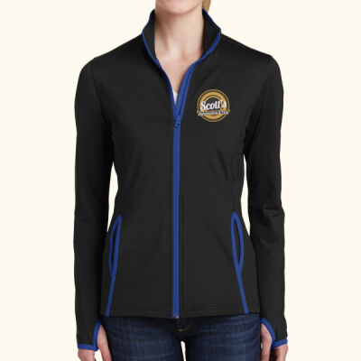 SA - EMBROIDERED - Women's Stretch Contrast Full-Zip Jacket Thumbnail