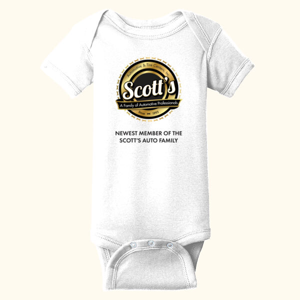 SA - Infant Short Sleeve Baby Rib Bodysuit Thumbnail