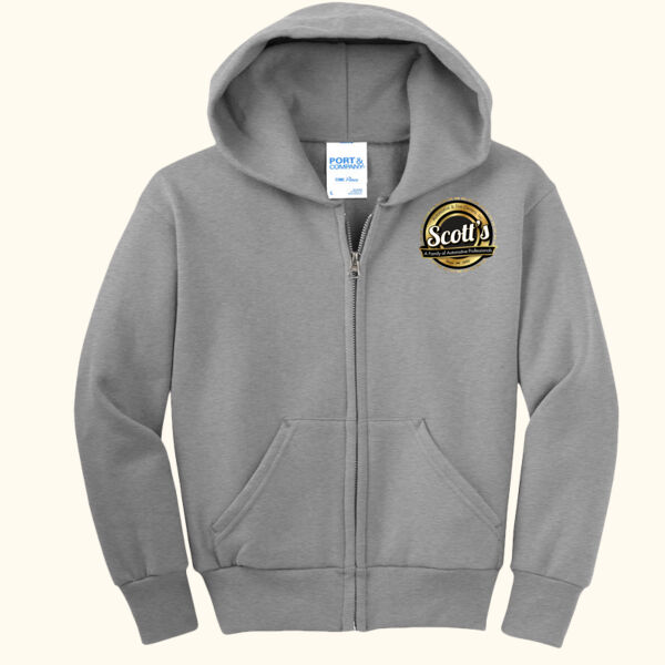 SA - Youth Fleece Full Zip Hooded Sweatshirt Thumbnail